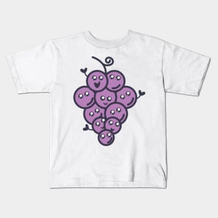 Kawaii Grapes Kids T-Shirt